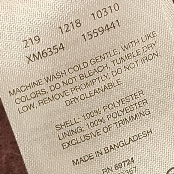 Columbia Sportswear Navy and Burgundy Full Zip Poly Fleece LS Sweater Jacket XXL - Picture 16 of 16